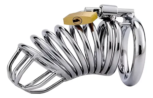 Man holding a male chastity device key representing sexual mindfulness and self-control 2026