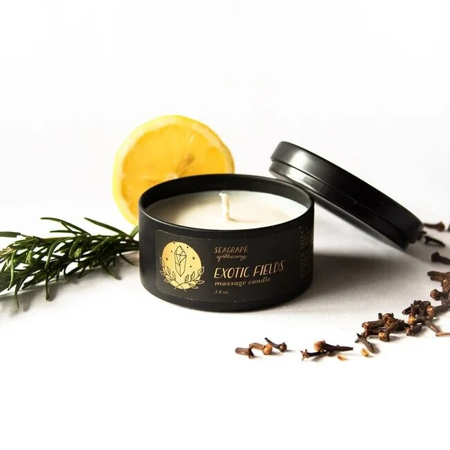 Seagrape vegan massage candle for aftercare