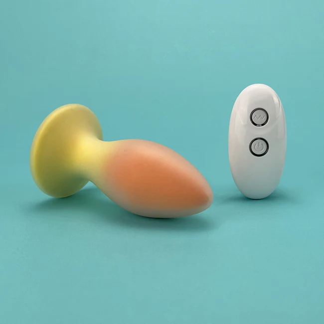 Sunset booty vibrating butt plug for anal play